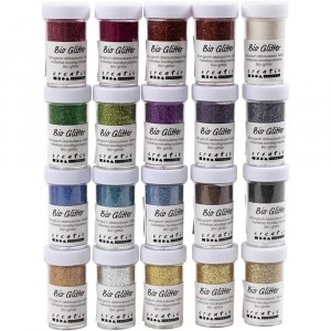 Bio-mica 20 x 27 ml - Gemengde kleuren Bio-mica 20 x 27 ml - Gemengde kleuren