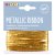 Metallic band 3 mm - Goud en zilver