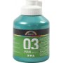 Schoolverf Acryl - Metallic - groen - metallic - 500 ml