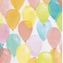 Cadeaupapier - pastelkleuren - Ballonnen - 100 m