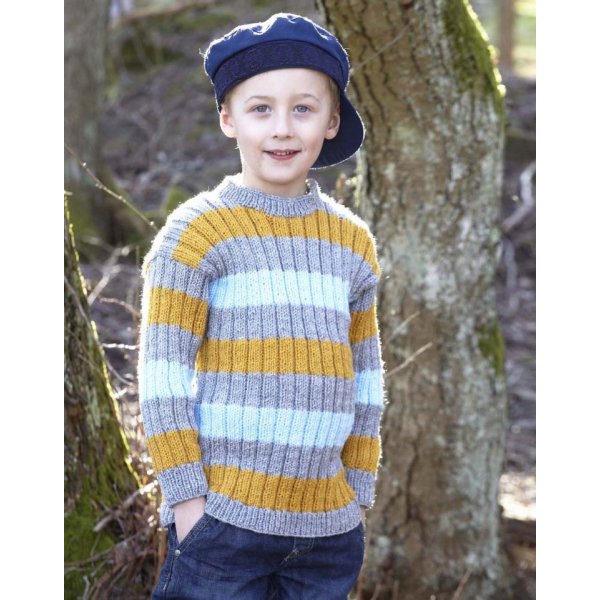 Breipatroon - Dikke kindertrui (maten van 2-12 jaar)