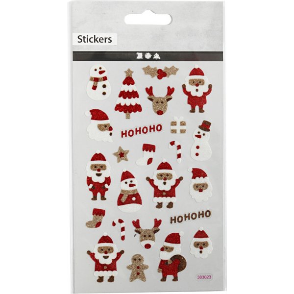 Glitterstickers - Kerstman Glitterstickers - Kerstman