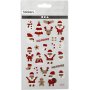 Glitterstickers - Kerstman