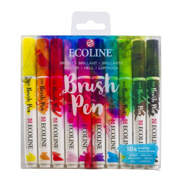 Ecoline Brush Pen 10-pack - Helder