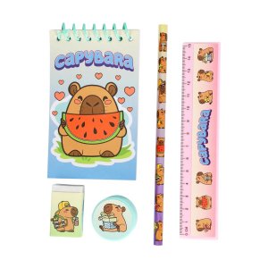 Schrijfset Capybara - 5 stuks Schrijfset Capybara - 5 stuks