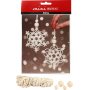 Mini DIY Kit - macram ijskristal/sneeuwvlok