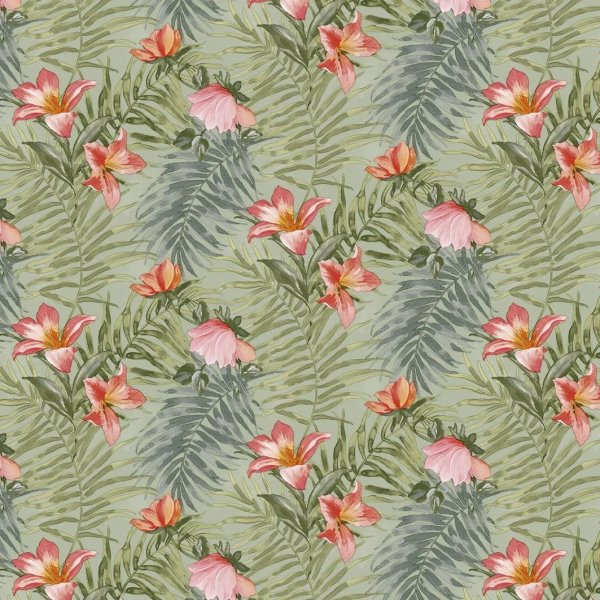 Waxdoek PVC Fleur - Groen