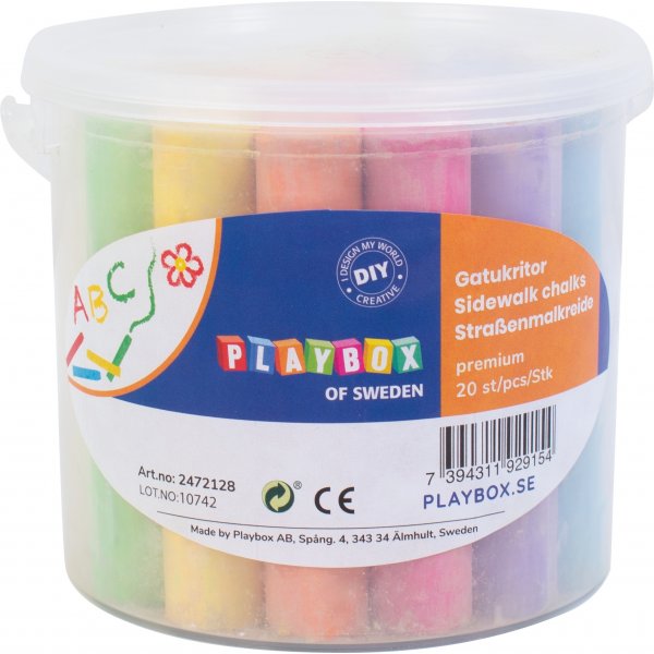 Straatkrijtjes premium - 20 st