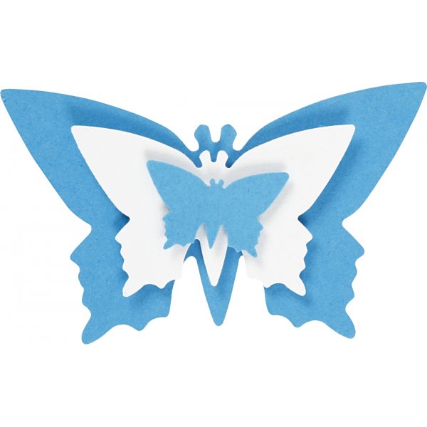 Laag-op-laag ponsen - Vlinder - 3 st Laag-op-laag ponsen - Vlinder - 3 st