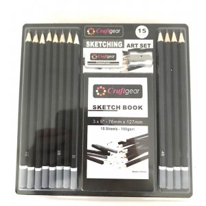Schetsset van 15 stuks