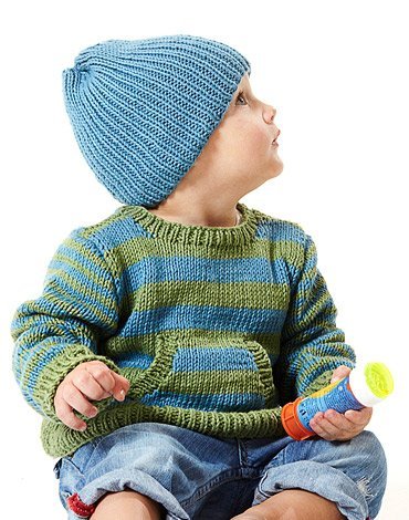 Breipatroon - Gebreide trui en muts