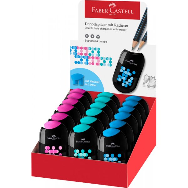Puntenslijper - Faber-Castell - Ingebouwde gum