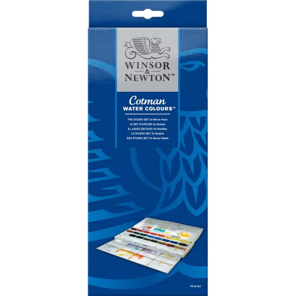 Aquarelverf W&N Cotman - Studioset 24 Kleuren