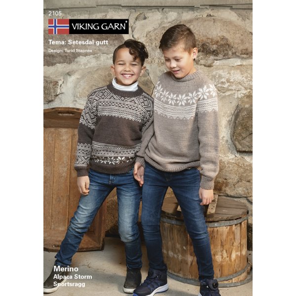 Patrooncatalogus Viking Setesdal Boy (2105) - Merino