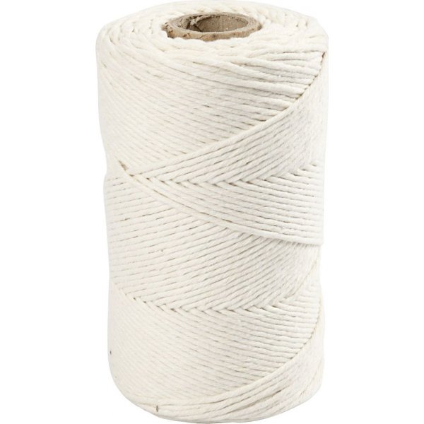 Macramgaren - gebroken wit - 2 mm - 198 m