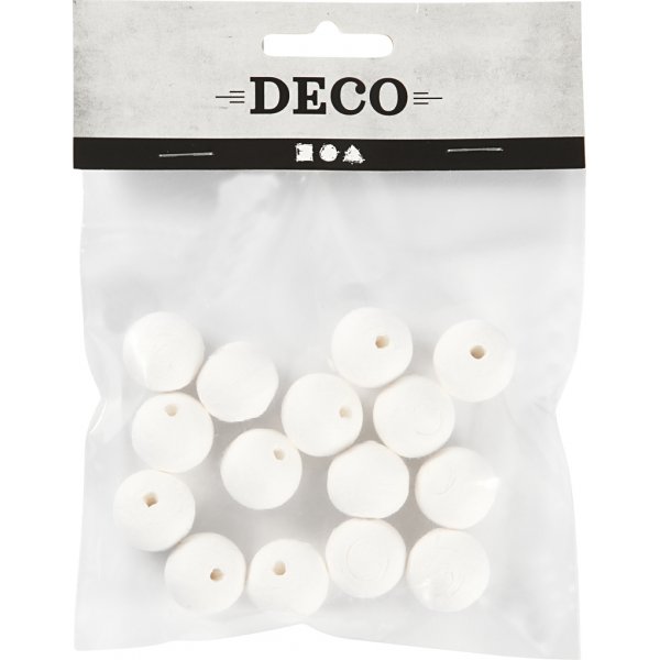 Flirtballen - wit - 20 mm - 15 st Flirtballen - wit - 20 mm - 15 st