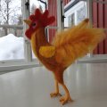 Klant imago Viltwol - rood gemengd 50 g Merinowol superfijn