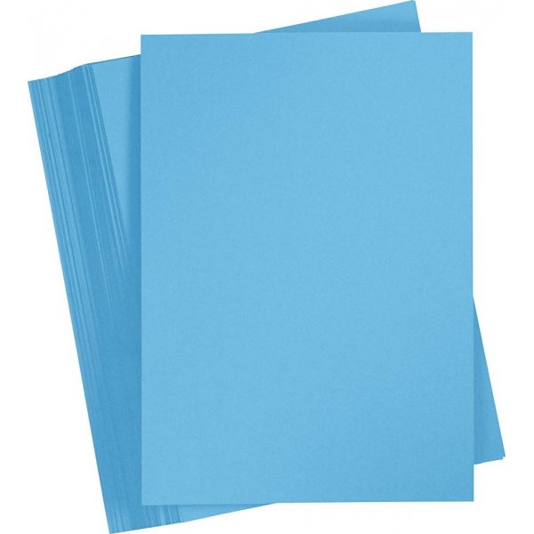 Gekleurd karton - turkooisblauw - A4 - 180 gr - 100 vellen