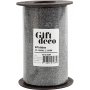 Cadeaukoord - zwart - glitter - 100 m