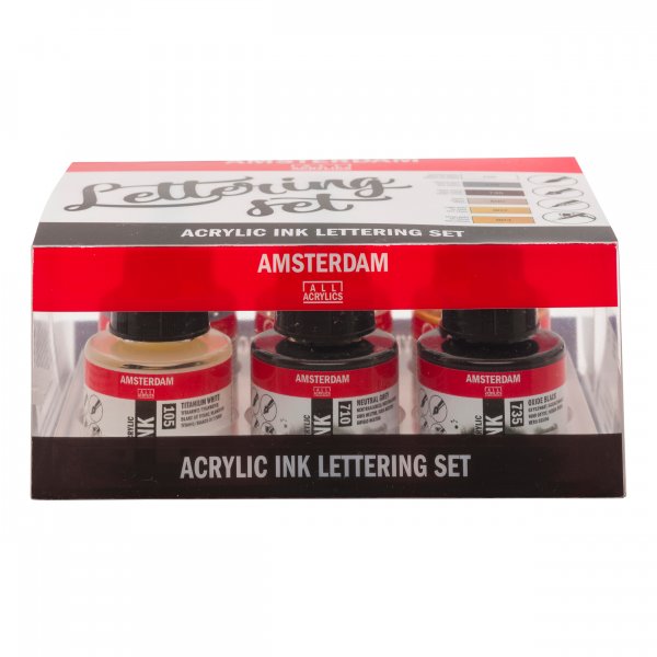 Acrylstift Amsterdam 6x30 ml - Belettering