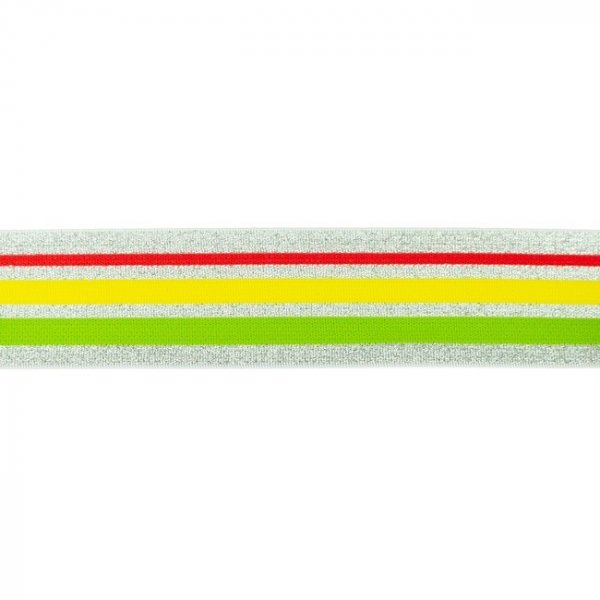 Elastiek - Lurex - zilver