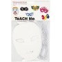 TeACH Me Theatermaskers - wit - 16 st