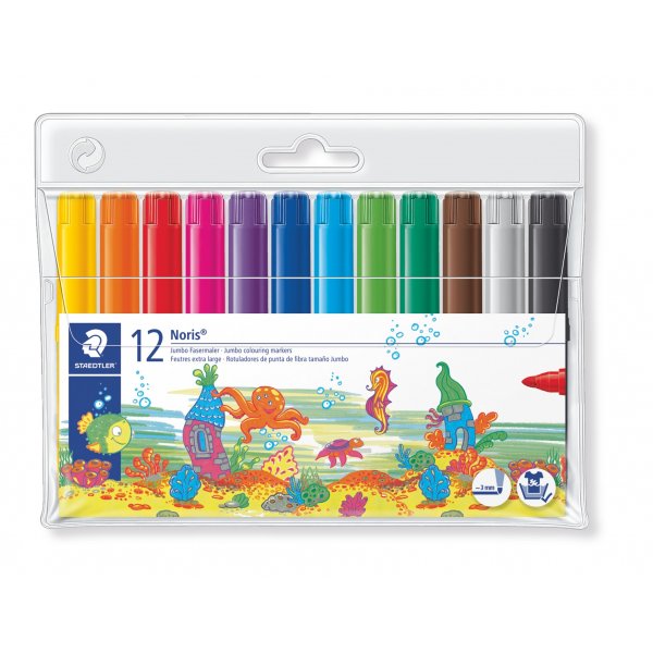 Vezelpennen Noris Jumbo - 12 pennen
