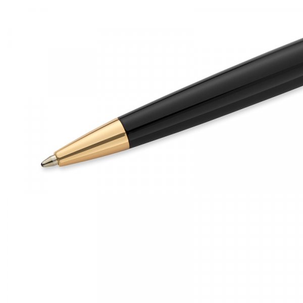 Balpen Waterman Hémisphère - Zwart Gouden Rand - Medium Blauw Balpen Waterman Hémisphère - Zwart Gouden Rand - Medium Blauw