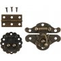 Minibeslag - antiek goud - 10 sets