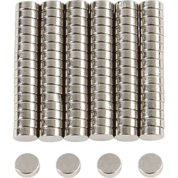 Sterke magneet - Ø5 mm - 100 st Sterke magneet - Ø5 mm - 100 st