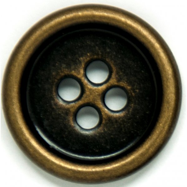 Knoop Rond 4-gaats 20 mm 4st - Bronskleurig