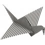 Origamipapier - zwart/wit - 15 x 15 cm - 50 vellen