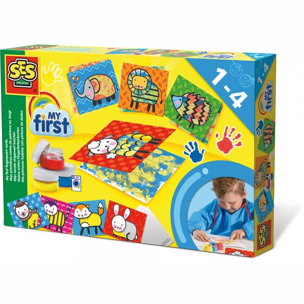 Mijn eerste - vingerverf en kaart