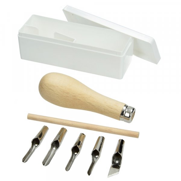 Linoleum/houtmessen - Set
