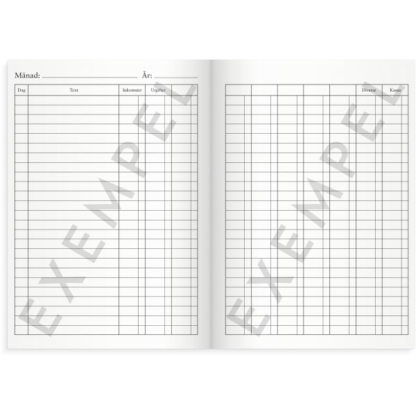 Kasboek met rekeningen - A5