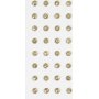 Strassstenen - goud - 8 mm - 32 st