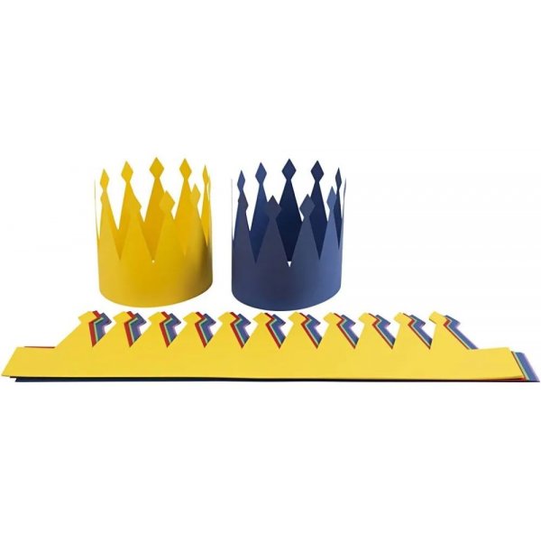Verjaardagskronen - gemengde kleuren - 25 st.