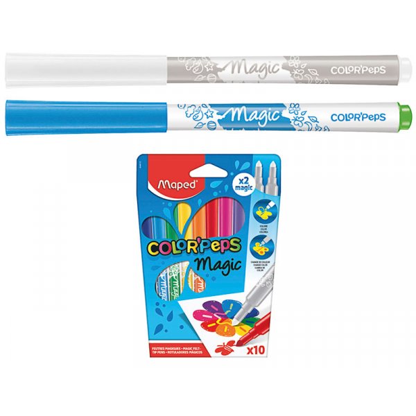 Vezelpennenset - Maped - ColorPeps 10 magische vezelpennen + 2 magische pennen