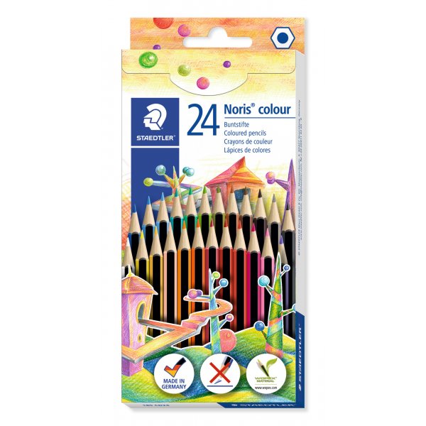Kleurpotloden Noris - 24 potloden in verschillende kleuren