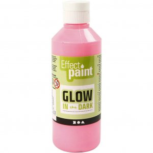 Fluorescerende verf 250 ml - Roze Fluorescerende verf 250 ml - Roze