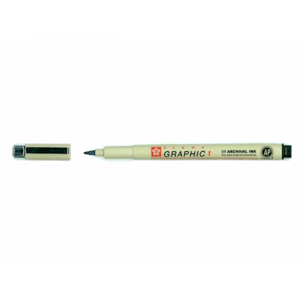 Pigma grafisch zwart 1mm