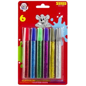 Glitterlijm Sense - 6 kleuren Glitterlijm Sense - 6 kleuren