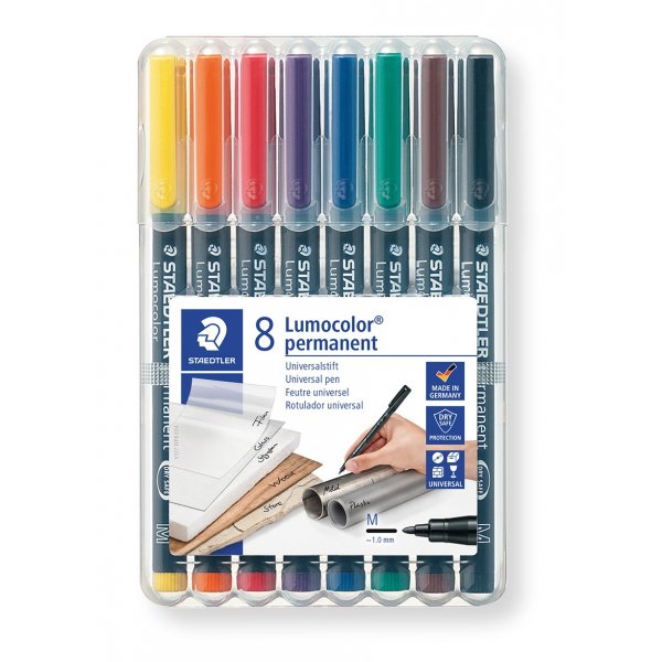 OH Pen Lumocolor Permanent 1 mm - 8 stiften