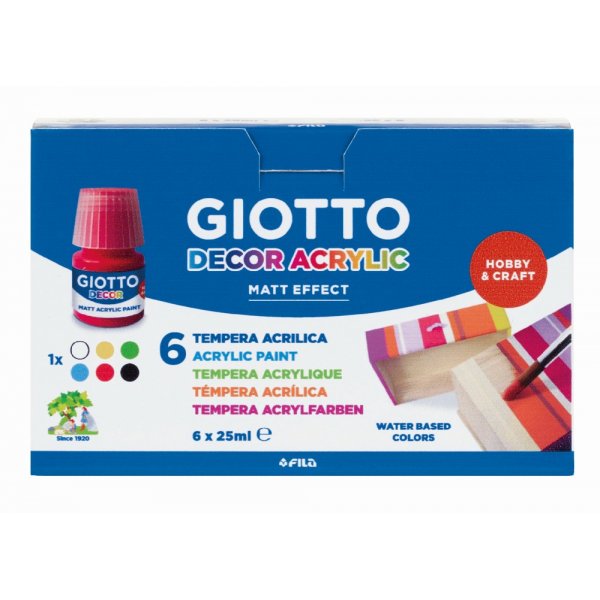 Acrylverf Giotto Decor - 6x25 ml