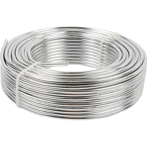 Aluminiumdraad - Ø3 mm - zilver - 29 m Aluminiumdraad - Ø3 mm - zilver - 29 m