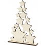 Kerstboom met sterren - 21,5 x 29,8 cm