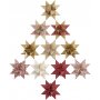 Sterrenstroken - goud - glitter, lak - 6,5+11,5 cm - 40 stroken