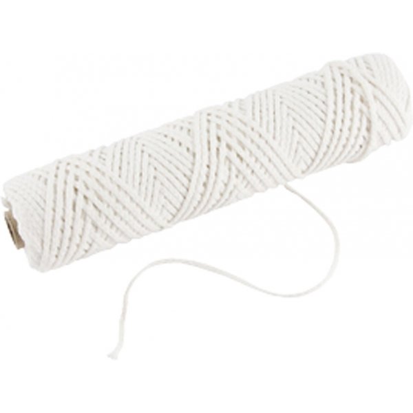 Kaarsenlont op zuivere paraffine - dik - 50 m Kaarsenlont op zuivere paraffine - dik - 50 m