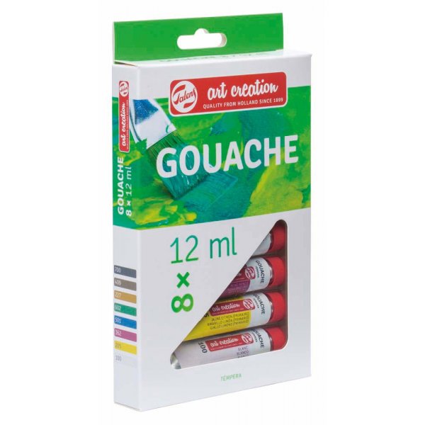Gouachekleuren Art Creation 12 ml - 8 kleuren