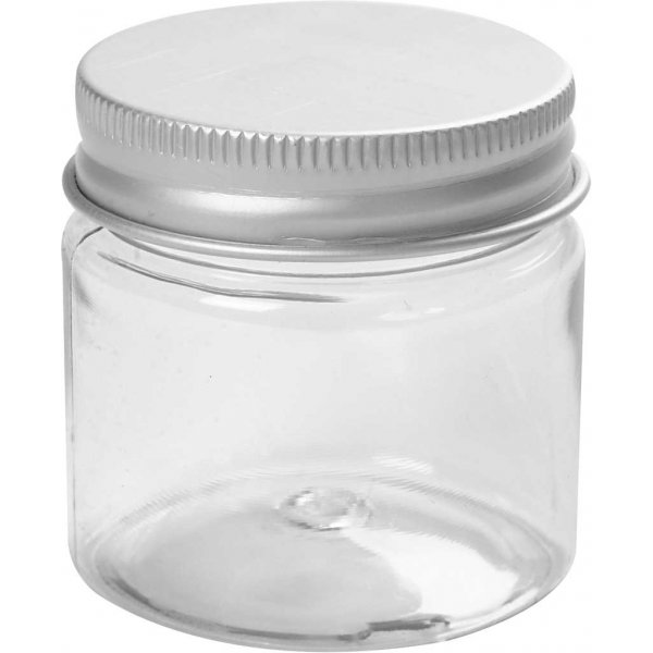 Plastic potje met deksel - 50 ml - 10 st Plastic potje met deksel - 50 ml - 10 st